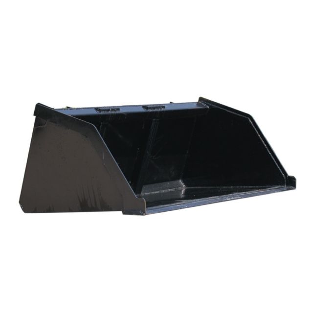 60" Bucket, snow & mulch w/ bolt on edge, universal full size skid steer mount