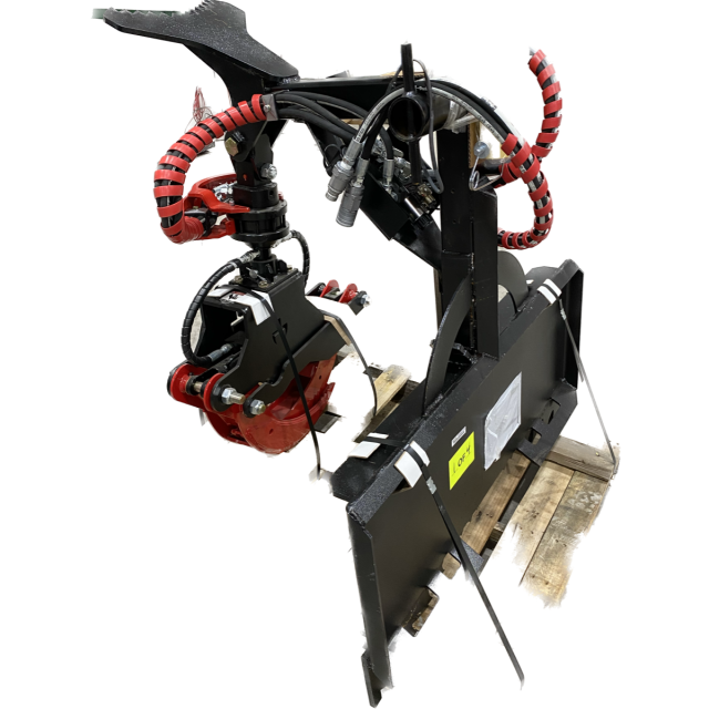 56" Heavy duty grapple, hydraulic rotation w/ full size plate